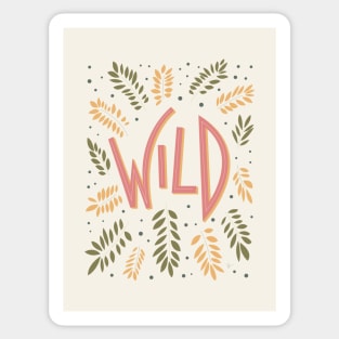 Wild Hand Lettering Sticker